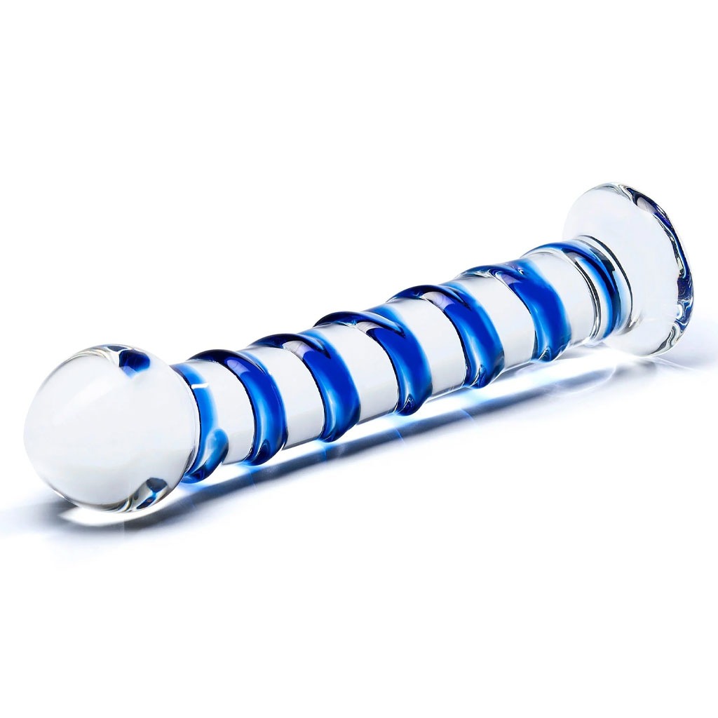 Gläs - Blue Spiral Glazen Dildo kopen