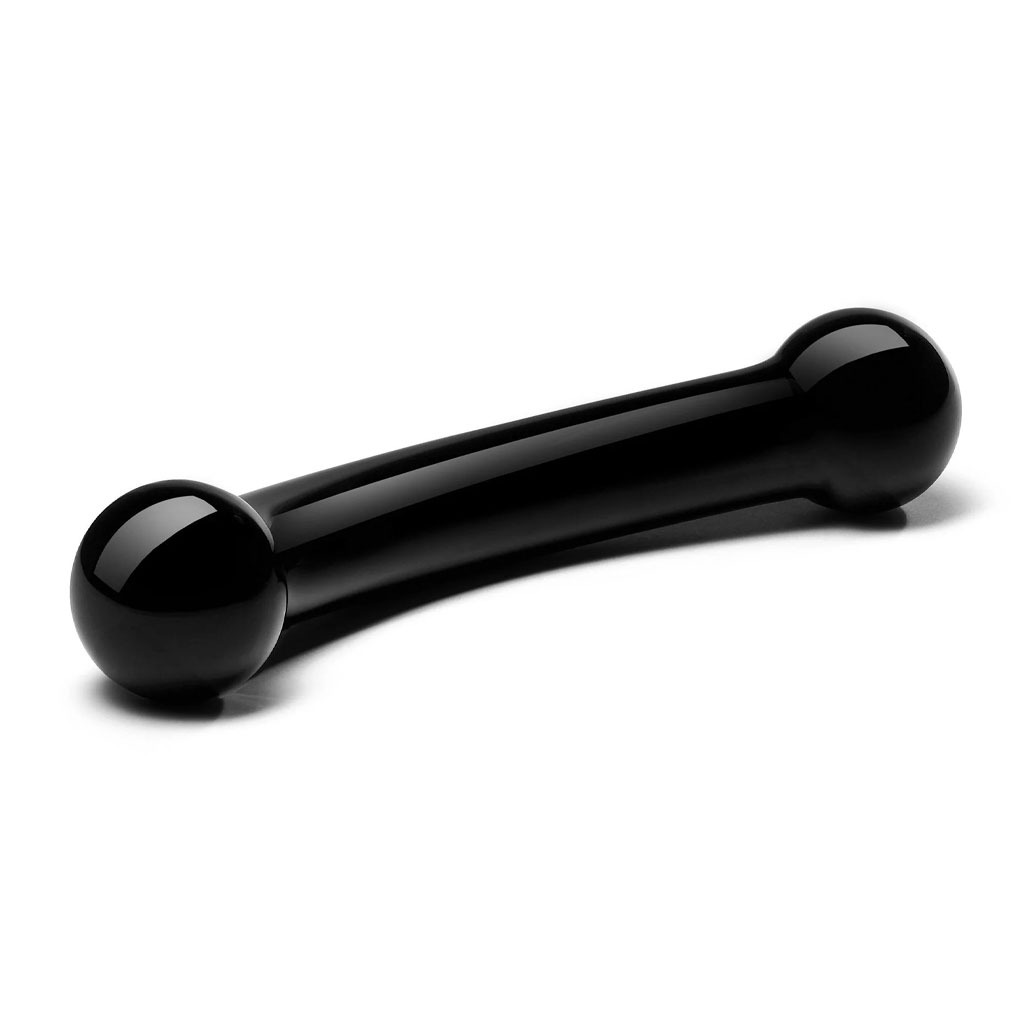 Gläs - Double Bull Black Glazen Dildo kopen