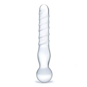 Gläs - Joystick Clear Glazen Dildo