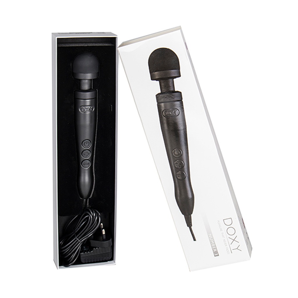 Doxy Number 3 Wand Massager Mat Zwart Mi