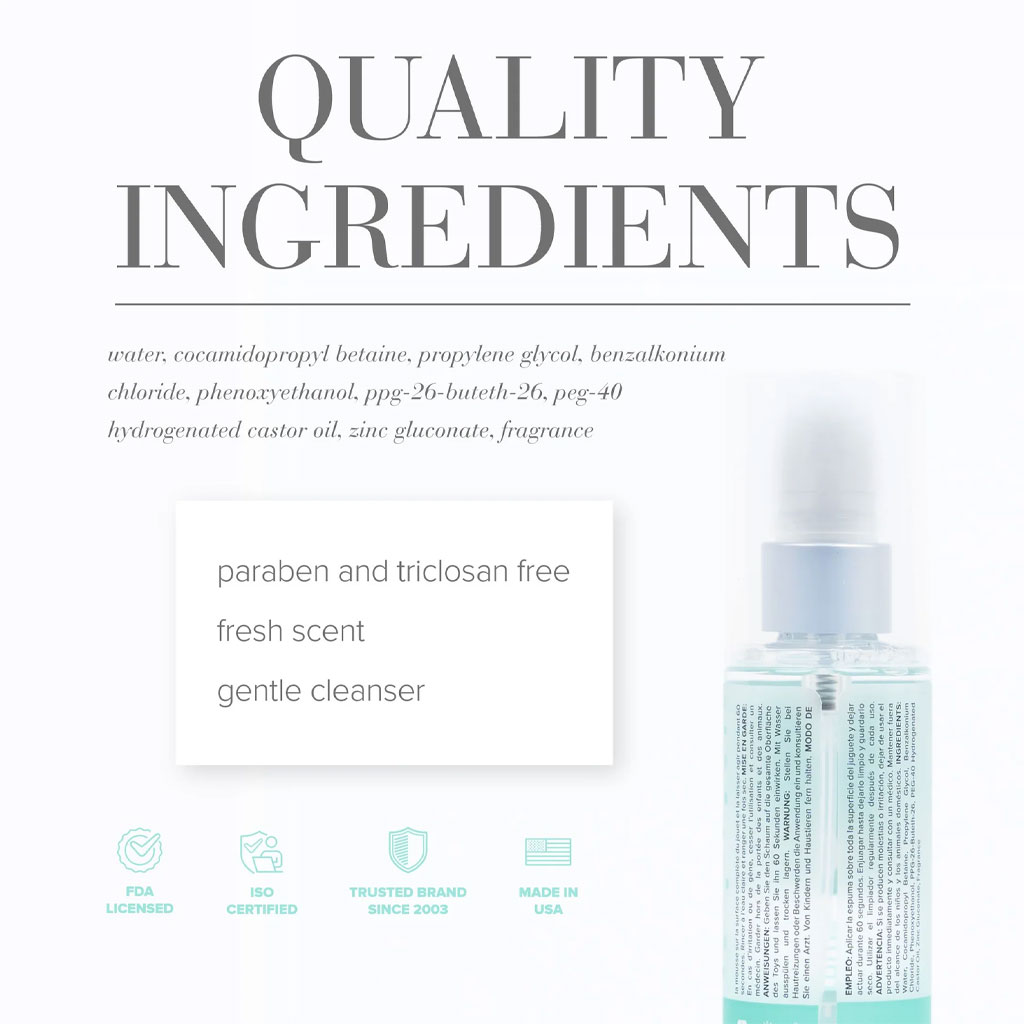 System Jo - Misting Toy Cleaner Fresh Scent 120ml ingrediënten