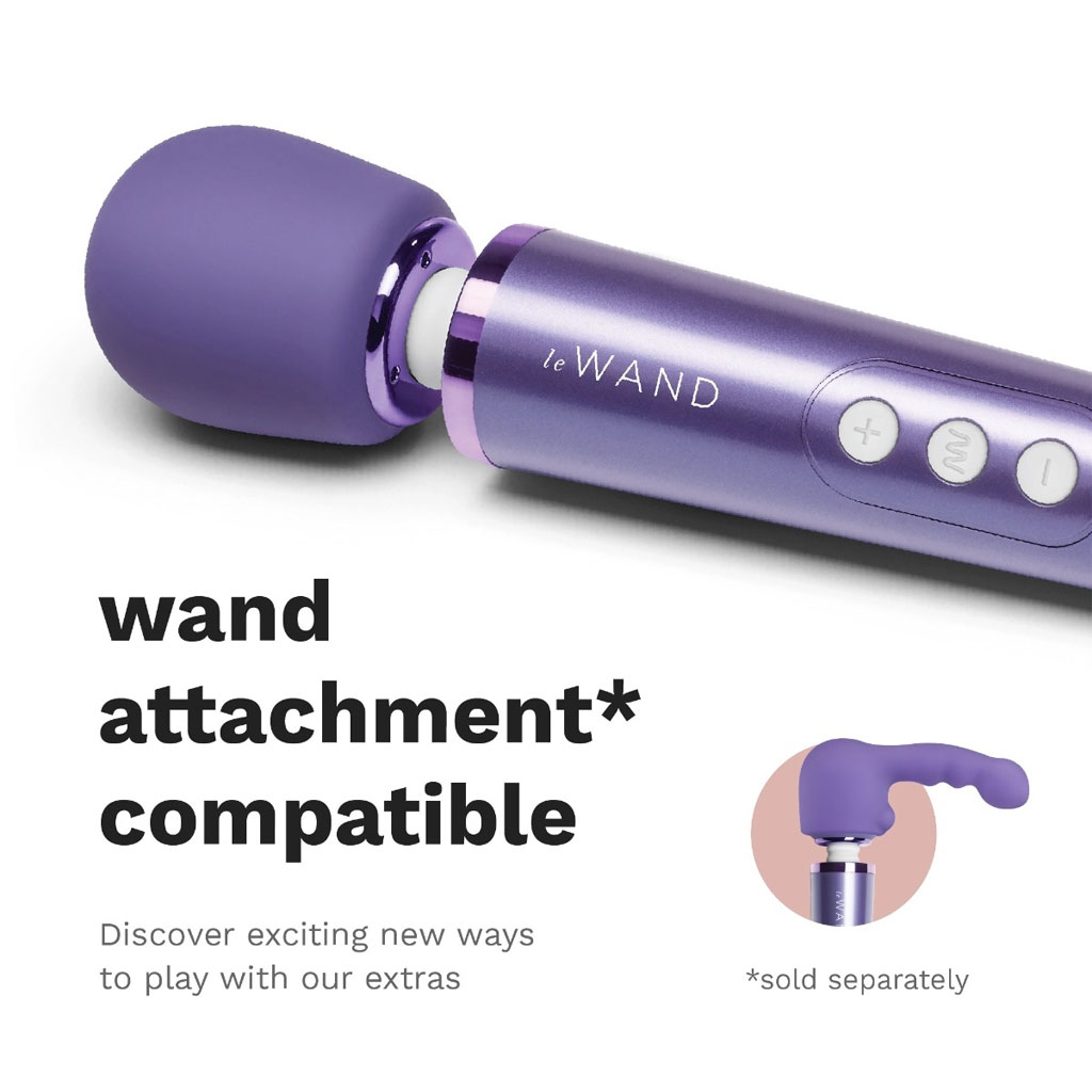 Le Wand - Petite Oplaadbare Massager Paars opzetstuk