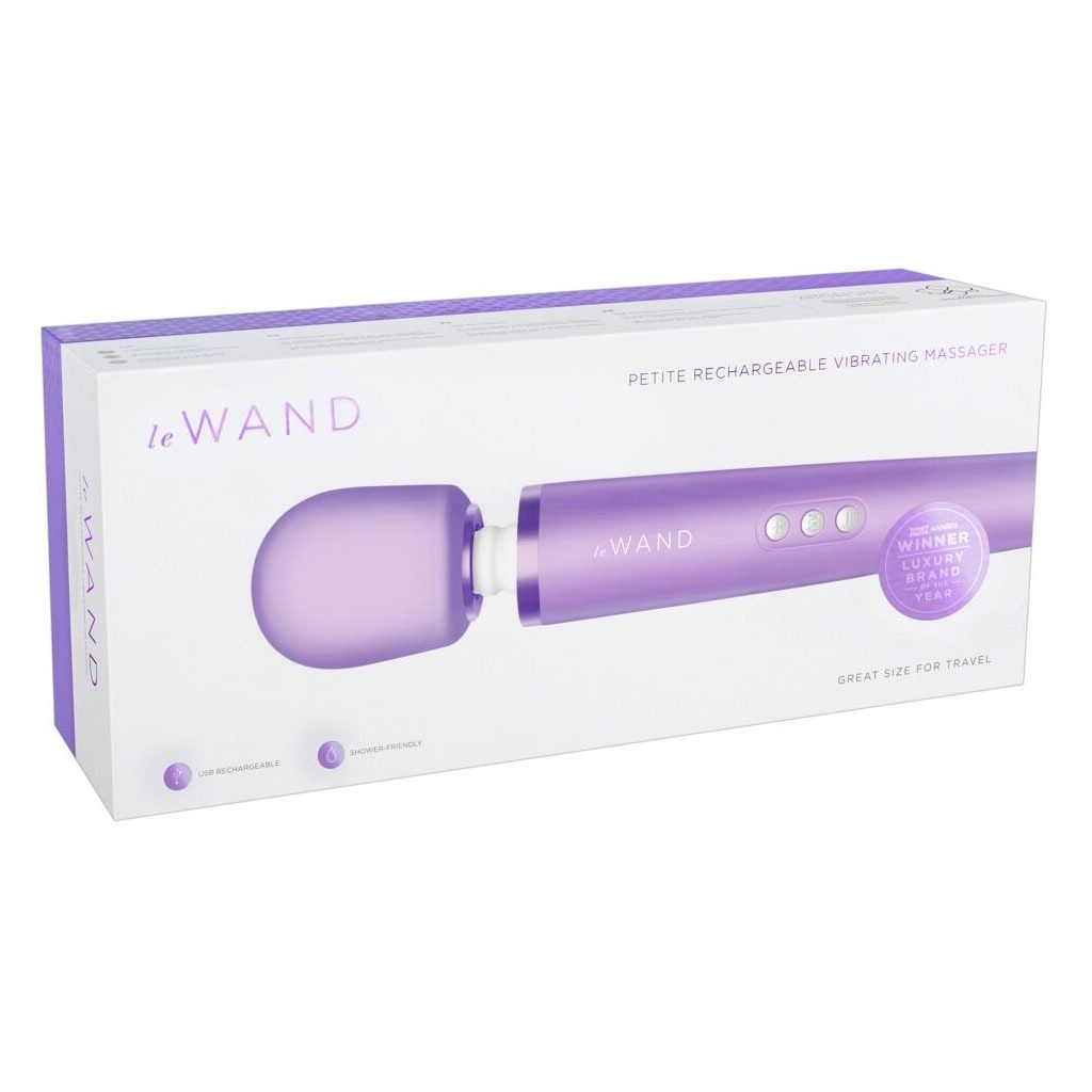 Le Wand - Petite Oplaadbare Massager Paars verpakking