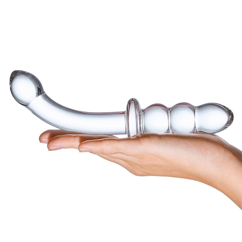 Gläs - G-Spot & P-spot Dildo hand