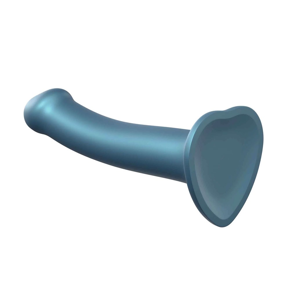 Strap-On-Me - Dildo Metallic Blauw zuignap