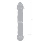 Gläs - Full Tip Textured Dildo afmeting