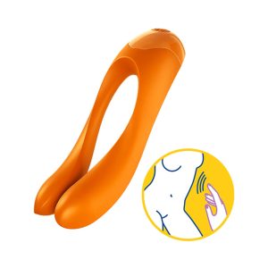 Satisfyer - Candy Cane Vinger vibrator - Oranje