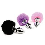 Feelztoys - Bunny Tails - Butt plug - Paars kleuren