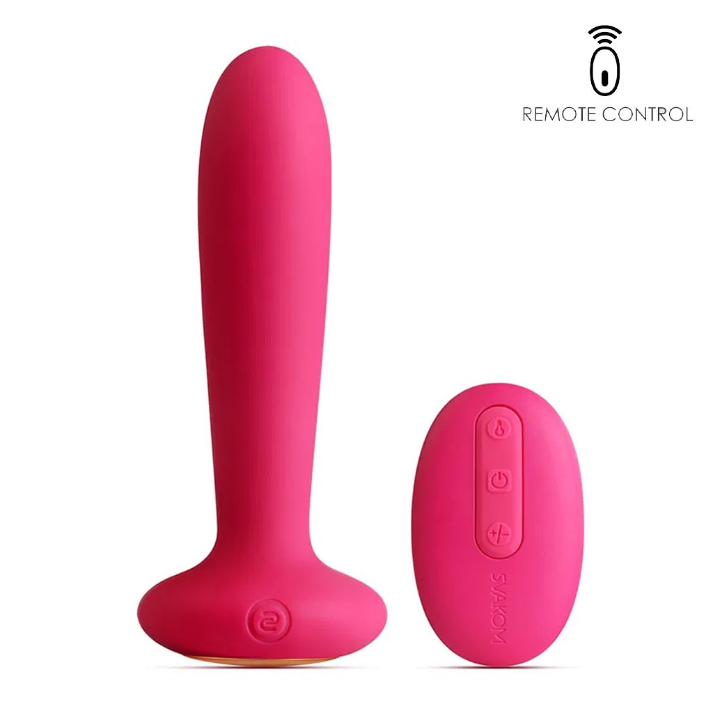 Svakom – Primo Verwarmende Plug Vibrator – Rood