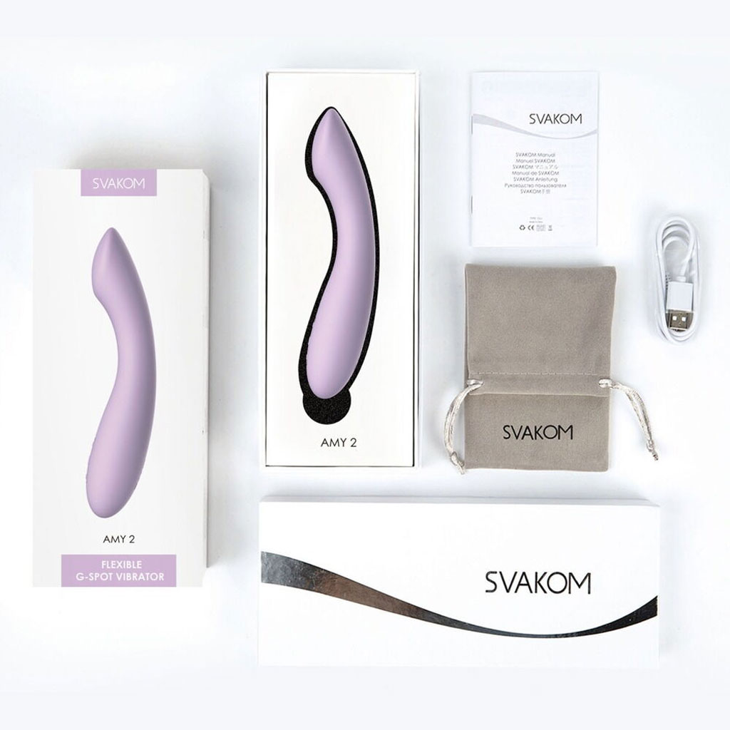 Svakom - Amy 2 G-Spot Vibrator Lila inhoud