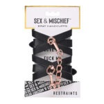 Sex & Mischief - Brat Handboeien Zwart verpakking