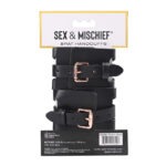 Sex & Mischief - Brat Handboeien Zwart verpakking achter