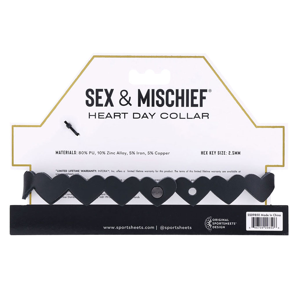 Sex & Mischief - Hartjes Day Collar verpakking achter