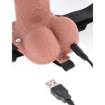 Fetish Fantasy Series - Hollow Strap-on Vibrator met Afstandsbediening opladen