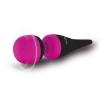 Palm Power - Recharge Wand Massager Roze/Zwart trillen