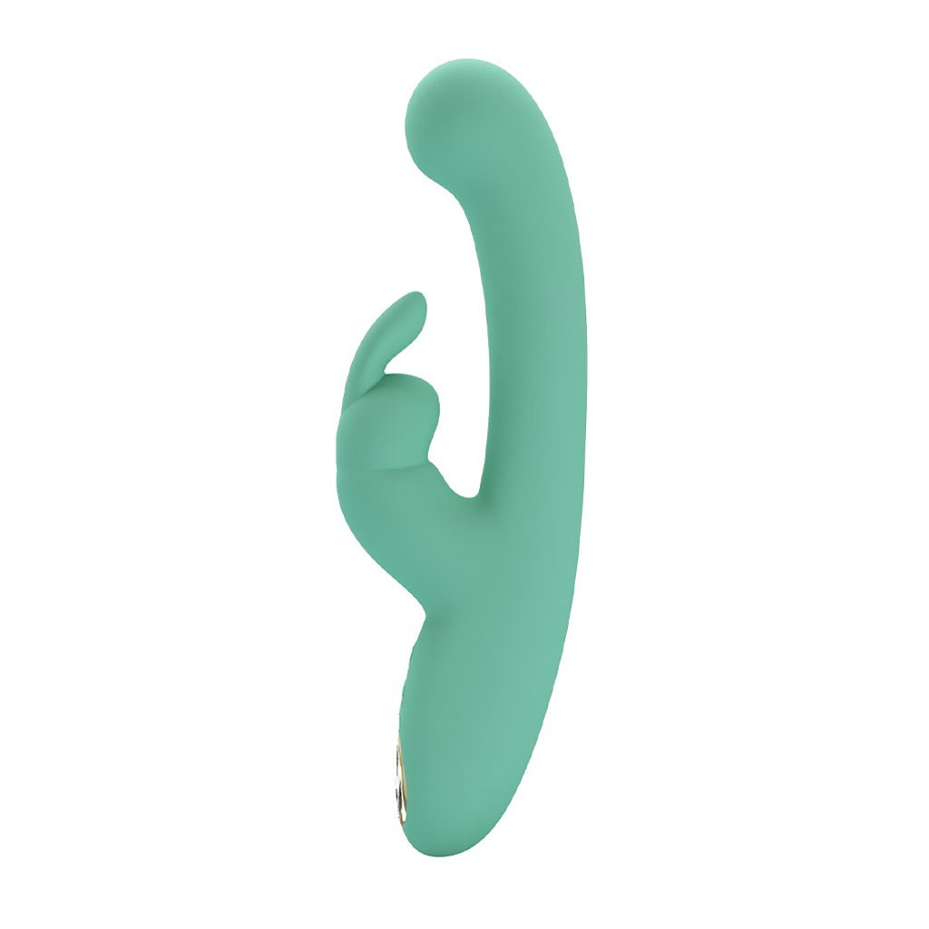 Pretty Love - Lamar Rabbit Vibrator met Digitaal Led Display - Mint Groen zijkant