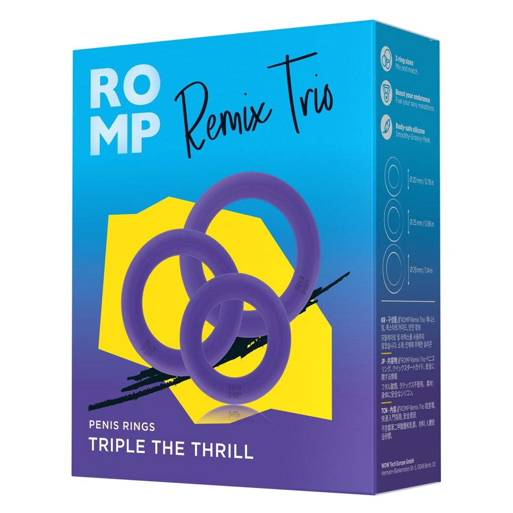 ROMP - Remix Trio Cockring Set verpakking