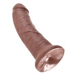 King Cock - 8" Inch Dildo - Bruin zuignap