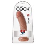 King Cock - 8" Inch Dildo - Tan verpakking