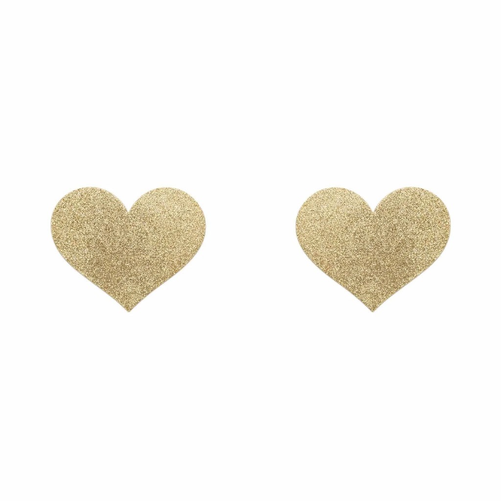 Bijoux Indiscrets - Flash Heart Tepelstickers Goud kopen