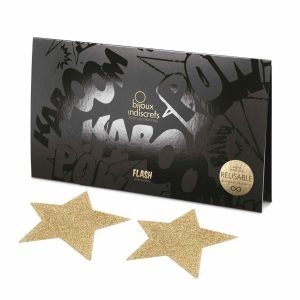 Bijoux Indiscrets - Flash Star Tepelstickers Goud