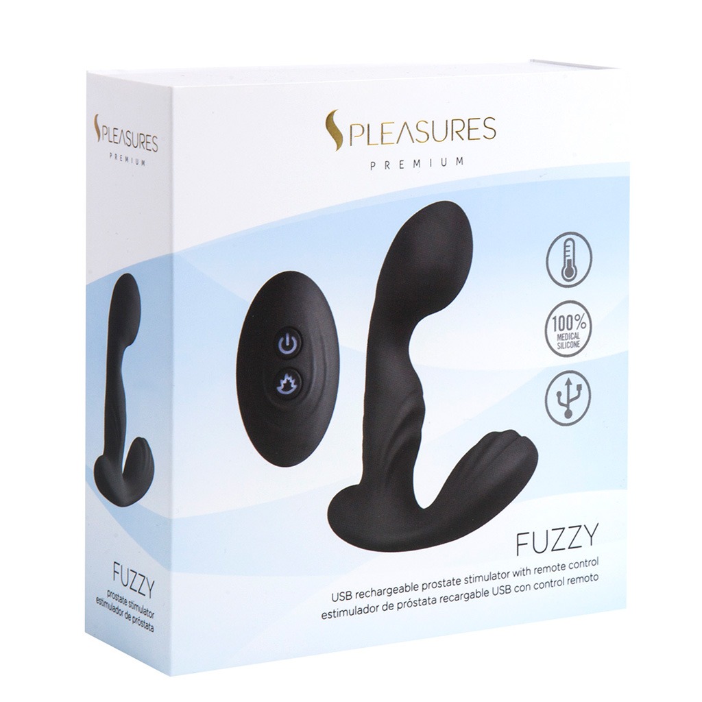 S Pelasures - Fuzzy Prostaat Stimulator Black verpakking