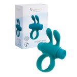 S Pleasures – Vibrerende Rabbit Cockring Turquoise