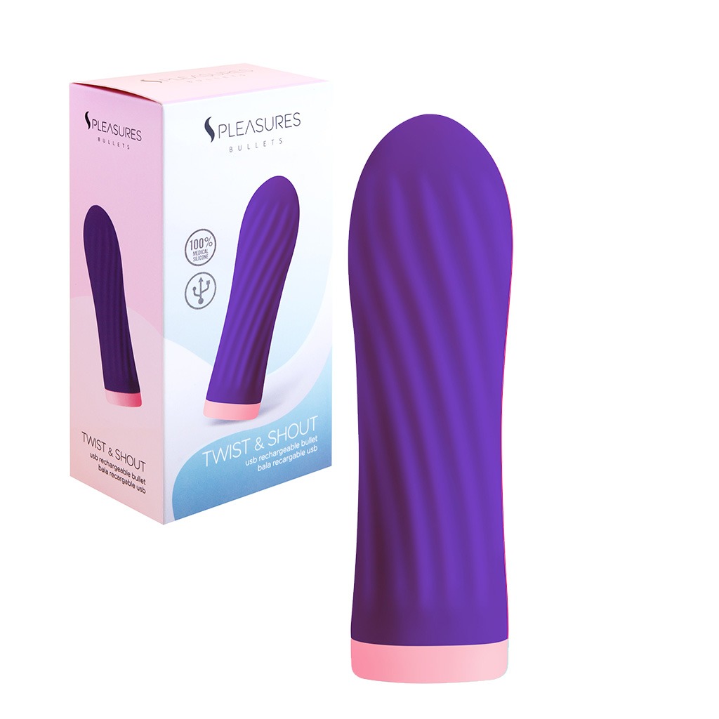 S Pleasures – Twist & Shout Bullet Vibrator – Purple