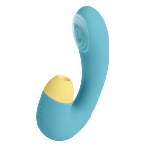 S Pleasures - Blizzard Suction Dual Massager - Turquoise