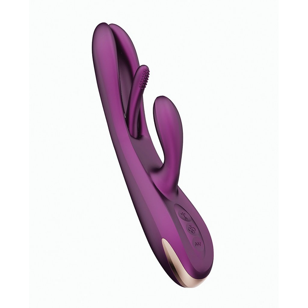 HoneyPlayBox - Terri Kinky Finger Tapping Rabbit Vibrator met App - Paars info