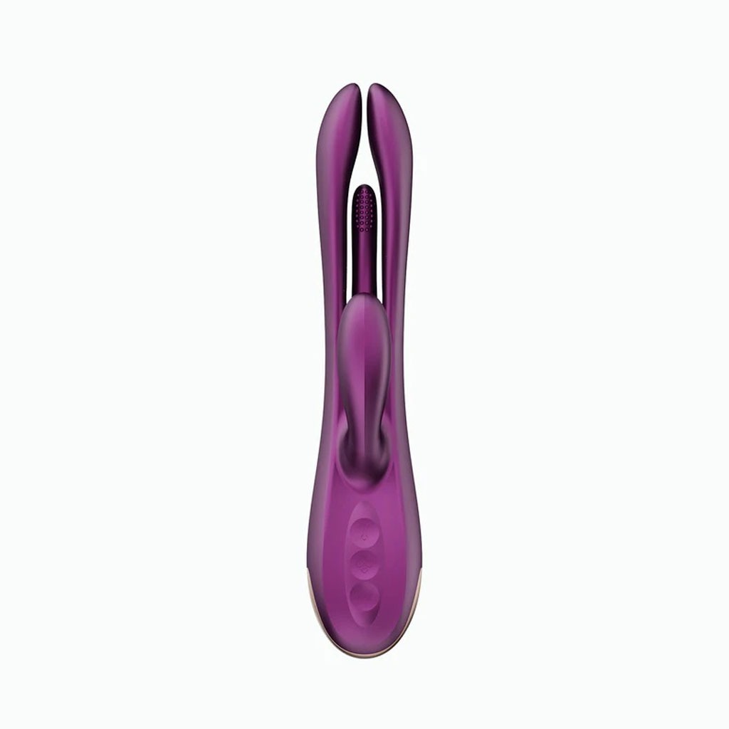 HoneyPlayBox - Terri Kinky Finger Tapping Rabbit Vibrator met App - Paars gebruik