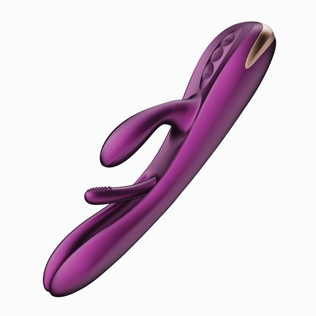 HoneyPlayBox - Terri Kinky Finger Tapping Rabbit Vibrator met App - Paars kopen