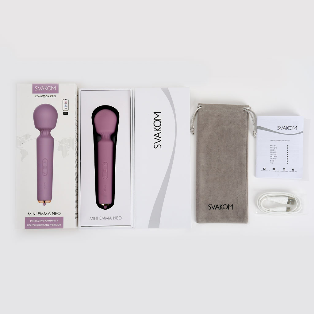 Svakom - Mini Emma NEO Wand Vibrator inhoud