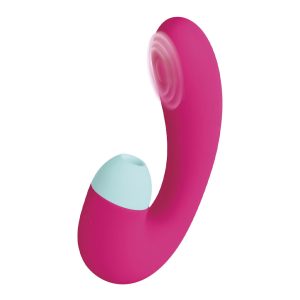 S Pleasures - Blizzard Suction Dual Massager - Cerise