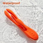 HoneyPlayBox - Terri Kinky Finger Tapping Rabbit Vibrator met App - Oranje waterproof